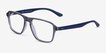 Euclid Clear Gray PlasticEyeglass Frames from EyeBuyDirect, Angle View