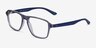 Euclid Clear Gray PlastiqueMontures de lunettes de vue d'EyeBuyDirect, Vue d'Angle