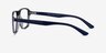 Euclid Clear Gray PlastiqueMontures de lunettes de vue d'EyeBuyDirect, Vue de Côté