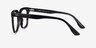 Ursus Black AcetateEyeglass Frames from EyeBuyDirect, Side View