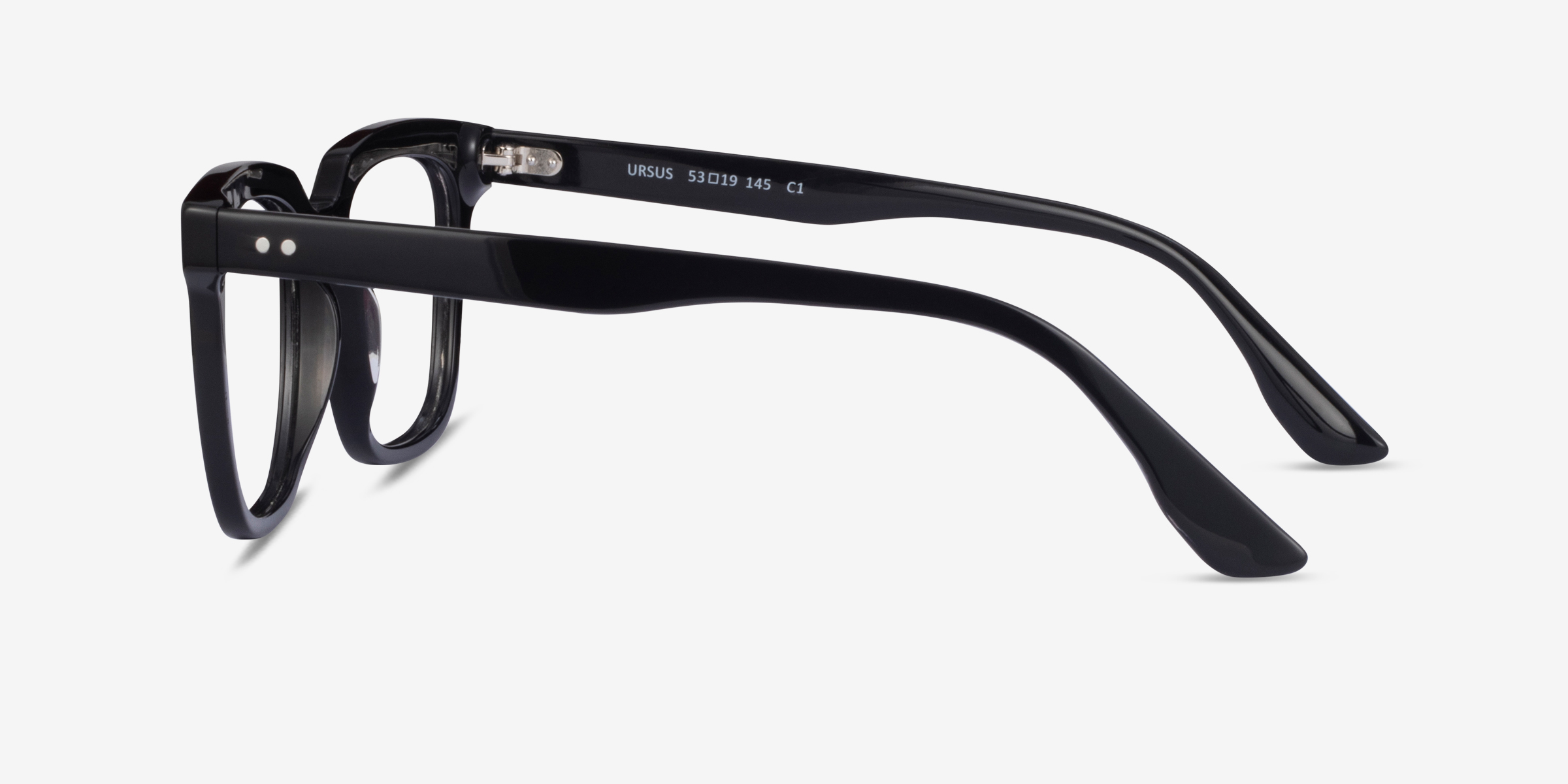 Ursus Square Black Full Rim Eyeglasses | Eyebuydirect Canada