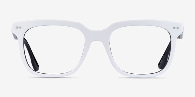 Ursus White Black AcetateEyeglass Frames from EyeBuyDirect, Front View