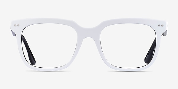 Ursus White Black Acetate Eyeglass Frames