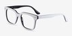 Ursus White Black AcetateEyeglass Frames from EyeBuyDirect, Angle View