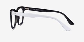 Ursus White Black Acétate Montures de lunettes de vue d'EyeBuyDirect, Vue de Côté
