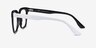 Ursus White Black AcetateEyeglass Frames from EyeBuyDirect, Side View