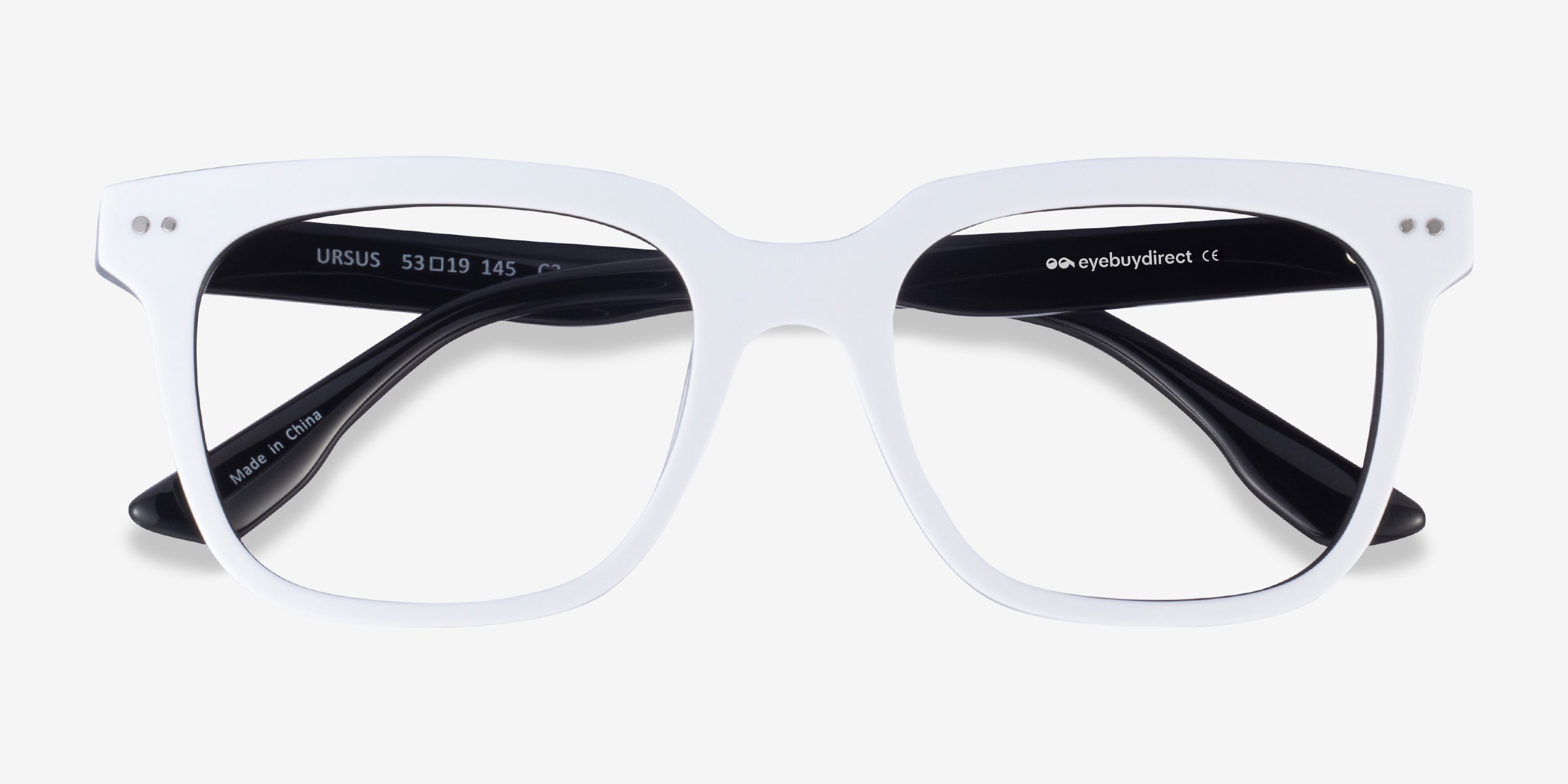 Black and white plastic glasses online