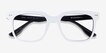 Ursus White Black AcetateEyeglass Frames from EyeBuyDirect, Closed View