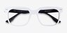 Ursus White Black AcetateEyeglass Frames from EyeBuyDirect, Closed View