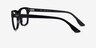 Smoky Black AcetateEyeglass Frames from EyeBuyDirect, Side View