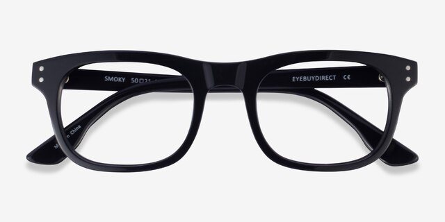 Smoky Black AcetateEyeglass Frames from EyeBuyDirect, Closed View