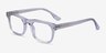 Smoky Clear AcetateEyeglass Frames from EyeBuyDirect, Angle View