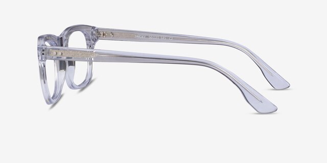 Smoky Clear AcetateEyeglass Frames from EyeBuyDirect, Side View