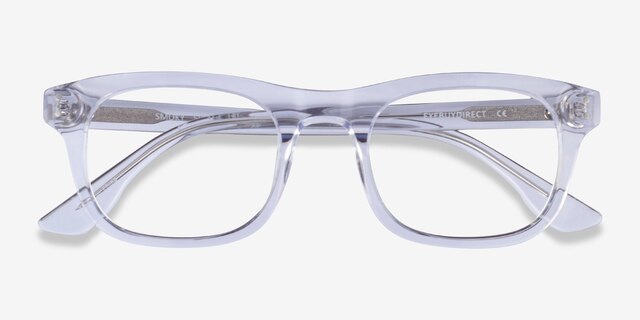 Smoky Clear AcetateEyeglass Frames from EyeBuyDirect, Closed View