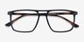Hitch Matte Black Tortoise PlasticEyeglass Frames from EyeBuyDirect, Closed View