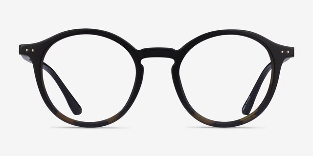 Piston Black Tortoise PlasticEyeglass Frames from EyeBuyDirect, Front View