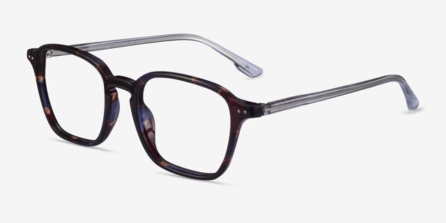 Whistler Floral Clear PlasticEyeglass Frames from EyeBuyDirect, Angle View