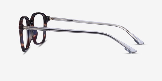 Whistler Floral Clear PlasticEyeglass Frames from EyeBuyDirect, Side View