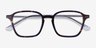 Whistler Floral Clear PlasticEyeglass Frames from EyeBuyDirect, Closed View