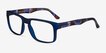 Terrain Navy Floral PlasticEyeglass Frames from EyeBuyDirect, Angle View