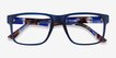 Terrain Navy Floral PlasticEyeglass Frames from EyeBuyDirect, Closed View