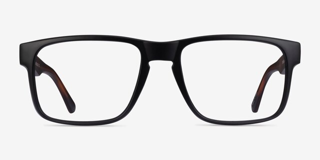 Terrain Black Tortoise PlasticEyeglass Frames from EyeBuyDirect, Front View