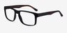 Terrain Black Tortoise PlasticEyeglass Frames from EyeBuyDirect, Angle View