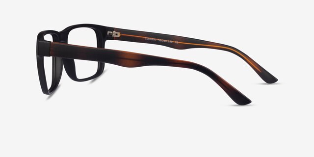 Terrain Black Tortoise PlasticEyeglass Frames from EyeBuyDirect, Side View