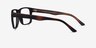 Terrain Black Tortoise PlasticEyeglass Frames from EyeBuyDirect, Side View