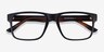 Terrain Black Tortoise PlasticEyeglass Frames from EyeBuyDirect, Closed View
