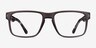 Terrain Gray Floral PlasticEyeglass Frames from EyeBuyDirect, Front View