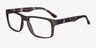 Terrain Gray Floral PlasticEyeglass Frames from EyeBuyDirect, Angle View