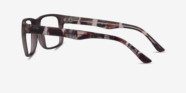 Terrain Gray Floral PlasticEyeglass Frames from EyeBuyDirect, Side View