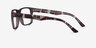Terrain Gray Floral PlasticEyeglass Frames from EyeBuyDirect, Side View