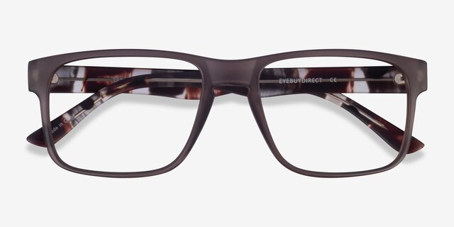 Terrain Gray Floral PlasticEyeglass Frames from EyeBuyDirect, Closed View