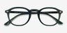Cylinder Clear Green AcetateEyeglass Frames from EyeBuyDirect, Closed View