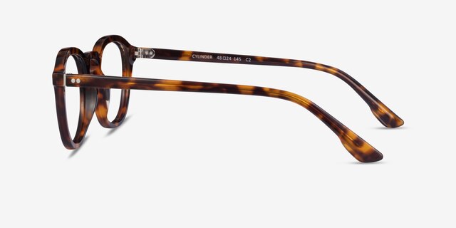 Cylinder Tortoise AcetateEyeglass Frames from EyeBuyDirect, Side View