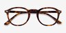 Cylinder Tortoise AcetateEyeglass Frames from EyeBuyDirect, Closed View