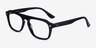 Cedar Black AcetateEyeglass Frames from EyeBuyDirect, Angle View