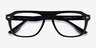 Cedar Black AcetateEyeglass Frames from EyeBuyDirect, Closed View