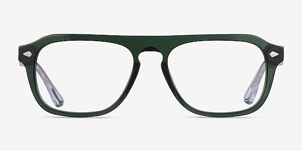 Cedar Clear Green Acétate Montures de lunettes de vue