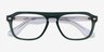 Cedar Clear Green AcetateEyeglass Frames from EyeBuyDirect, Closed View