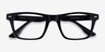 Hemlock Black AcetateEyeglass Frames from EyeBuyDirect, Closed View