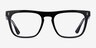 Canteen Black Clear AcétateMontures de lunettes de vue d'EyeBuyDirect, Vue de Face