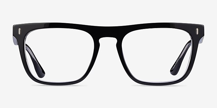 Canteen Black Clear Acetate Eyeglass Frames from EyeBuyDirect
