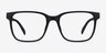 Alder Matte Black PlasticEyeglass Frames from EyeBuyDirect, Front View