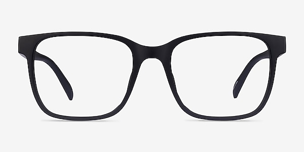 Alder Matte Black Plastic Eyeglass Frames