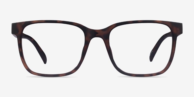 Alder Matte Tortoise PlasticEyeglass Frames from EyeBuyDirect, Front View