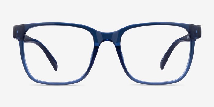 Alder Clear Blue Eco-friendly Eyeglass Frames from EyeBuyDirect