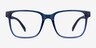 Alder Clear Blue Eco-friendlyEyeglass Frames from EyeBuyDirect, Front View